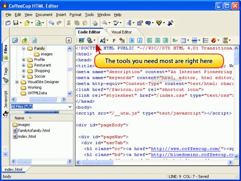 Download CoffeeCup HTML Editor